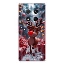 Яркий чехол для Huawei Honor X9c с Зимними Оленятами (Олень среди подарков)
