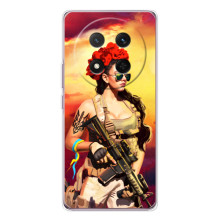 ЗСУ Чехлы (TPU) для Huawei Honor X9c (Женщина солдат)
