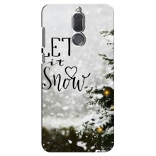 Новогодние, Праздничные Чехлы для Huawei Mate 10 Lite - 2024 год (Let it snow)