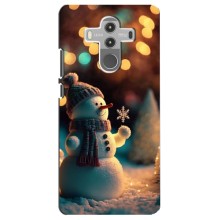 Чехлы на Новый Год Huawei Mate 10 Pro (Снеговик праздничный)