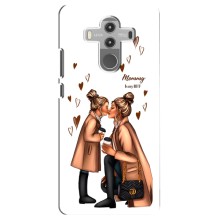 Чехол с печатью для Huawei Mate 10 Pro - (Мама с ребенком) (AlphaPrint) (Дочка и мама)
