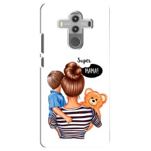 Чехол с печатью для Huawei Mate 10 Pro - (Мама с ребенком) (AlphaPrint) (Мама с сыном)