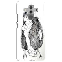 Чехол с печатью для Huawei Mate 10 Pro - (Мода) (AlphaPrint) (Фото девочки)