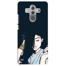 Чехол с печатью для Huawei Mate 10 Pro - (Мода) (AlphaPrint) (Красивая девочка)