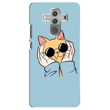Чехол на Хуавей Мейт 10 Про с Котами (VPrint) (Котик в очках)