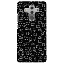 Чехол с принтом для Huawei Mate 10 Pro (AlphaPrint) Модные коты (Меленькие котики)