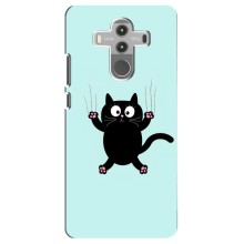 Чехол с принтом для Huawei Mate 10 Pro (AlphaPrint) Модные коты (Падающий кот)