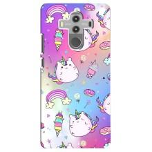 Чехол Unicorn на Huawei Mate 10 Pro (Радуга и Единорог)