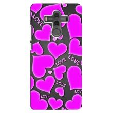 Чехлы для любимой на Хуавей Мэйт 10 (VPrint) (Pink hearts)