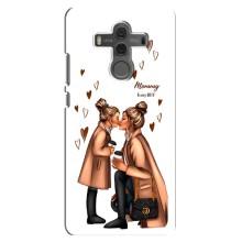 Чехол с печатью для Huawei Mate 10 - (Мама с ребенком) (AlphaPrint) (Дочка и мама)