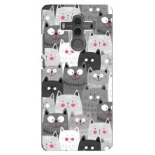Чехлы с Котиками для Huawei Mate 10 (VPrint) (Рисованные котики)