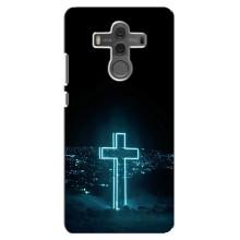 Чехол для Huawei Mate 10 (AlphaPrint) - (Христианские) (Крест и город)