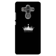 Чехол (Корона на чёрном фоне) для Хуавей Мейт 10 – Белая корона