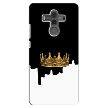 Чехол (Корона на чёрном фоне) для Хуавей Мейт 10 (Золотая корона)