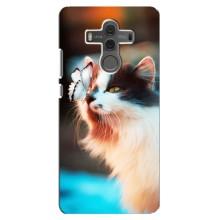 Чехол на Хуавей Мэйт 10 с Котами (VPrint) (Котик с бабочкой)