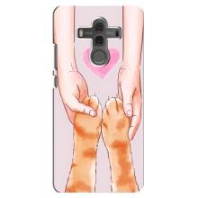 Чехол на Хуавей Мэйт 10 с Котами (VPrint) (Любовь к котикам)