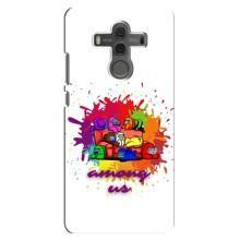 Чехол Амонг Ас для Huawei Mate 10 (AlphaPrint) (Яркий АмонгАс)