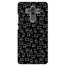 Чехол с принтом для Huawei Mate 10 (AlphaPrint) Модные коты (Меленькие котики)