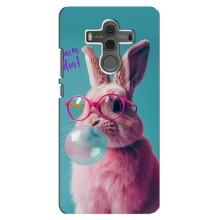 Чехол с принтом стильные животные для Хуавей Мэйт 10 (Кролик в очках)