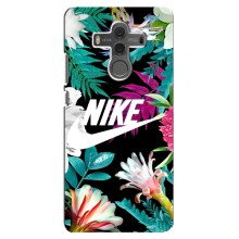 Силиконовый Чехол на Huawei Mate 10 с картинкой Nike (Цветочный Nike)