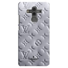 Текстурный Чехол Louis Vuitton для Хуавей Мейт 10 (Белый ЛВ)