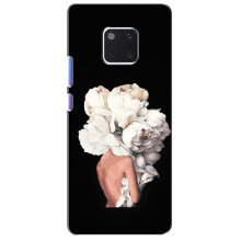 Чехлы (ART) Цветы на Huawei Mate 20 Pro, LYa-l09, LYA-L29 (VPrint) (Білі квіти)