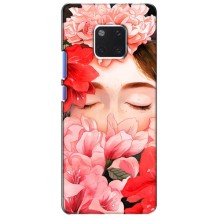 Чехлы (ART) Цветы на Huawei Mate 20 Pro, LYa-l09, LYA-L29 (VPrint) (Очі в квітах)