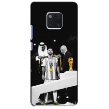 Чехлы для Huawei Mate 20 Pro, LYa-l09, LYA-L29 (Leo чемпион) (AlphaPrint) (Месси в накидке)