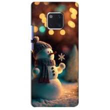 Чехлы на Новый Год Huawei Mate 20 Pro, LYa-l09, LYA-L29 – Снеговик праздничный