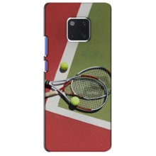 Чехлы с принтом Спортивная тематика для Huawei Mate 20 Pro, LYa-l09, LYA-L29 – Ракетки теннис