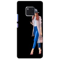 Чехол с картинкой Модные Девчонки Huawei Mate 20 Pro, LYa-l09, LYA-L29 – Девушка со смартфоном