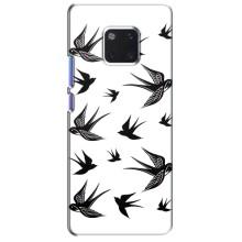 Чехол с птицами на Huawei Mate 20 Pro, LYa-l09, LYA-L29 (VPrint)