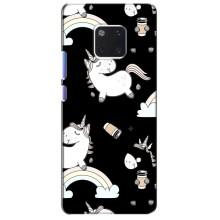 Чехол Unicorn на Huawei Mate 20 Pro, LYa-l09, LYA-L29 (Единорог с кофе)
