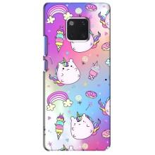 Чехол Unicorn на Huawei Mate 20 Pro, LYa-l09, LYA-L29 (Радуга и Единорог)