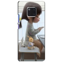 Дівчачий Чохол для Huawei Mate 20 Pro, LYa-l09, LYA-L29 (ДІвчина з іграшкою)