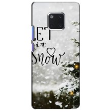 Новогодние, Праздничные Чехлы для Huawei Mate 20 Pro, LYa-l09, LYA-L29 - 2024 год (Let it snow)