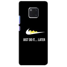 Силиконовый Чехол на Huawei Mate 20 Pro, LYa-l09, LYA-L29 с картинкой Nike (Later)