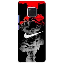 Силиконовый Чехол на Huawei Mate 20 Pro, LYa-l09, LYA-L29 с картинкой Nike (Nike дым)