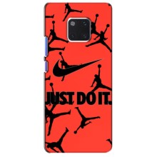 Силиконовый Чехол Nike Air Jordan на Хуавей Мейт 20 Про – Just Do It