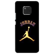 Чехлы для Huawei Mate 20, HMA-L09, HMA-L29 - с картинкой JORDAN (AlphaPrint) (Jordan Gold)