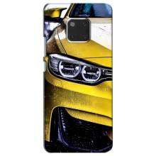 Чехлы с Машинами на Хуавей Мейт 20 (VPrint) (Желтая машина)