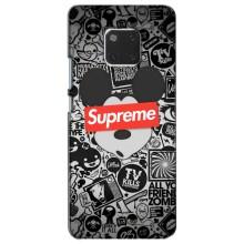Чехол с Брендами одежды на Хуавей Мейт 20 – Supreme Маус