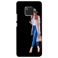 Чехол с картинкой Модные Девчонки Huawei Mate 20, HMA-L09, HMA-L29 (Девушка со смартфоном)