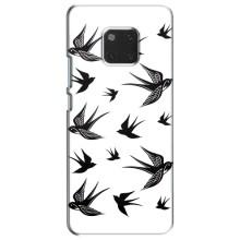 Чехол с птицами на Huawei Mate 20, HMA-L09, HMA-L29 (VPrint) (Ласточки)