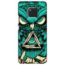 Чехол с птицами на Huawei Mate 20, HMA-L09, HMA-L29 (VPrint) (Сова с глазом)