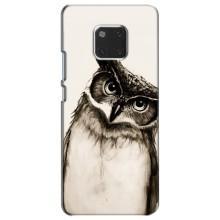 Чехол с птицами на Huawei Mate 20, HMA-L09, HMA-L29 (VPrint) (Сова)
