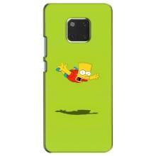 Чехол с Симпсонами для Huawei Mate 20, HMA-L09, HMA-L29 (VPrint) (Барт Симпсон)