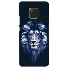 Чехол со Львом для Huawei Mate 20, HMA-L09, HMA-L29 (VPrint) (Синий Лев)