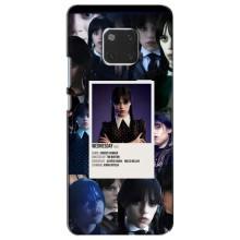 Чехлы Венсдей на Huawei Mate 20, HMA-L09, HMA-L29 Уэнсдей (AlphaPrint) (коллаж Уэнздей)