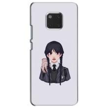 Чехлы Венсдей на Huawei Mate 20, HMA-L09, HMA-L29 Уэнсдей (AlphaPrint) (Уэнздей и Вещь)